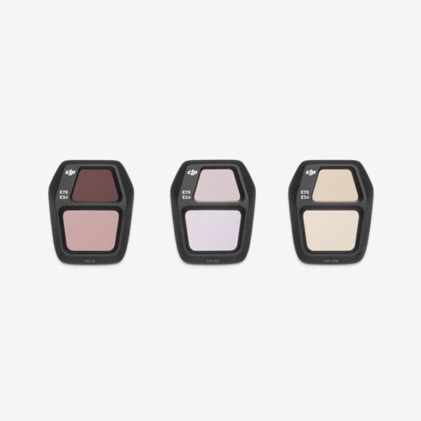 DJI Air 3S ND Filter Set ND8 ND32 ND128 installed on drone camera for aerial photography