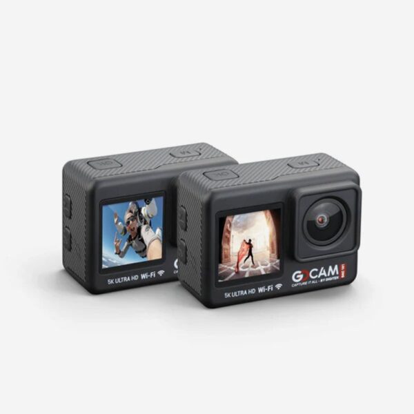 Digitek GoCAM DAC-101 5K action camera front view in 5K Ultra-HD