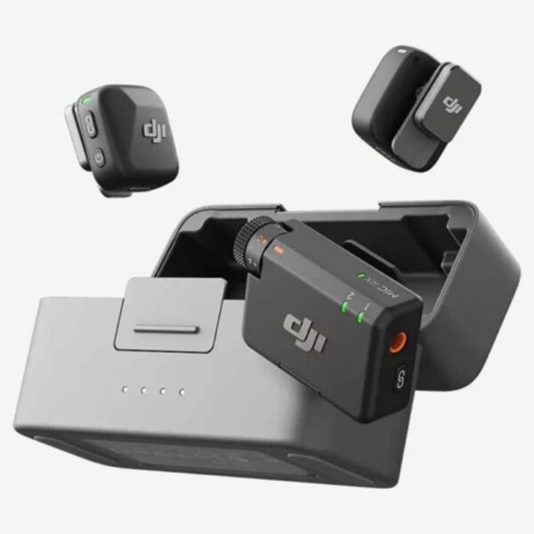 DJI Mic Mini 2-Person wireless microphone kit with dual transmitters